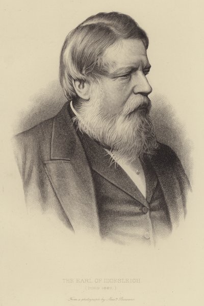 De Graaf van Iddesleigh, overleden 1887 door English School